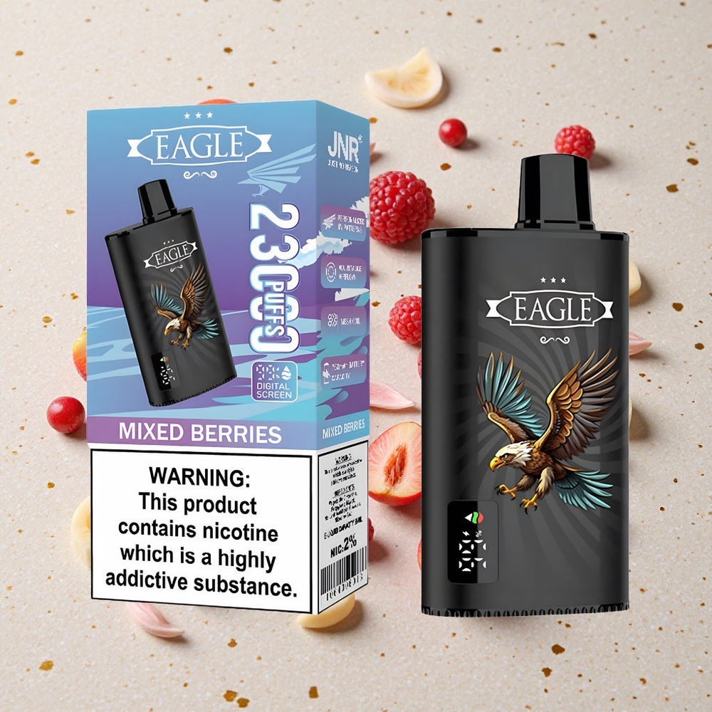 JNR EAGLE Smart 23000 Puffs Směs Bobulí Digitální Displej Nastavitelný Průtok Vzduchu