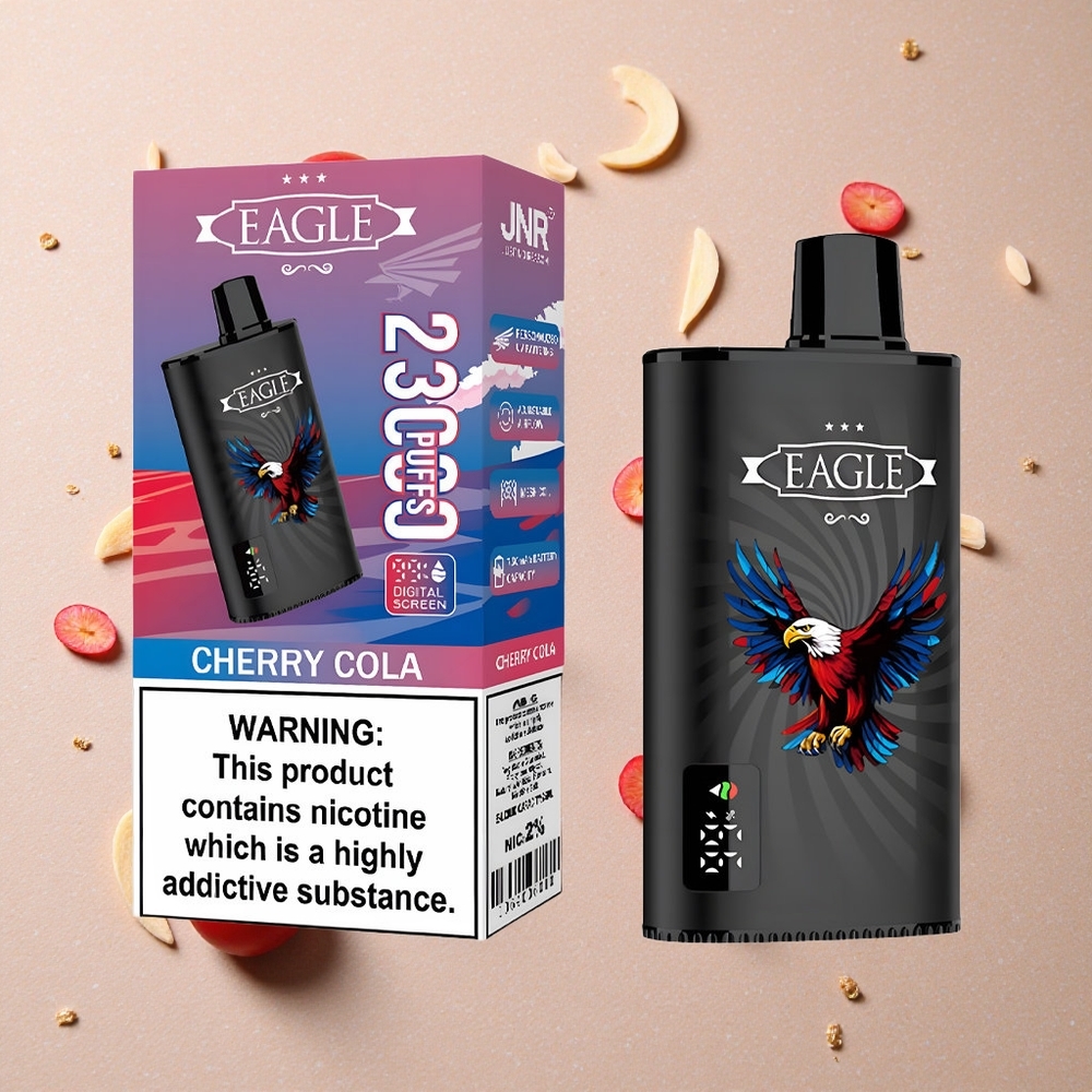 JNR EAGLE Smart 23000 Puffs Třešňová Kola Digitální Displej 1.0ohm Síťová Cívka