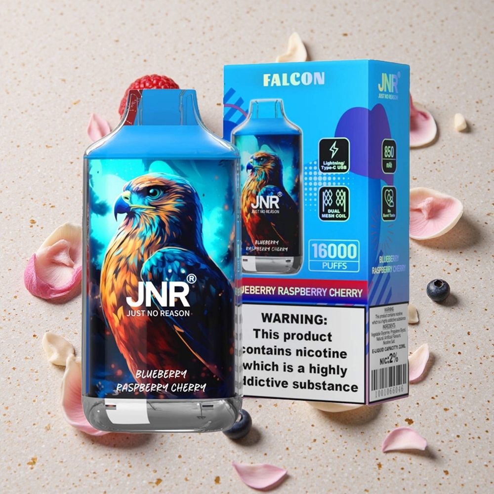 JNR Falcon 16000 Puffs Borůvka Malina Třešeň 850 mAh 22ml