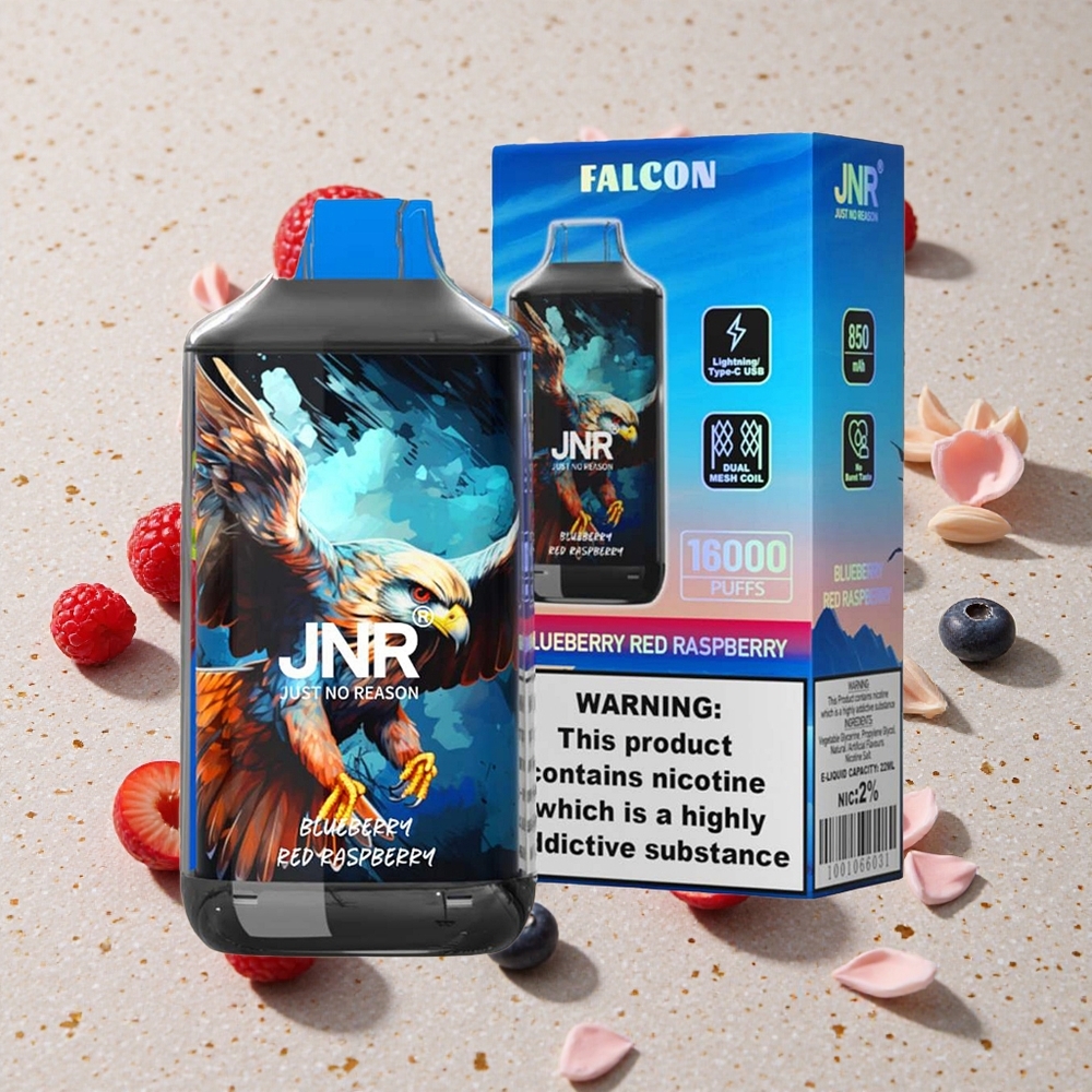 JNR Falcon 16000 Puffs Borůvka Červená Malina 850 mAh 22ml