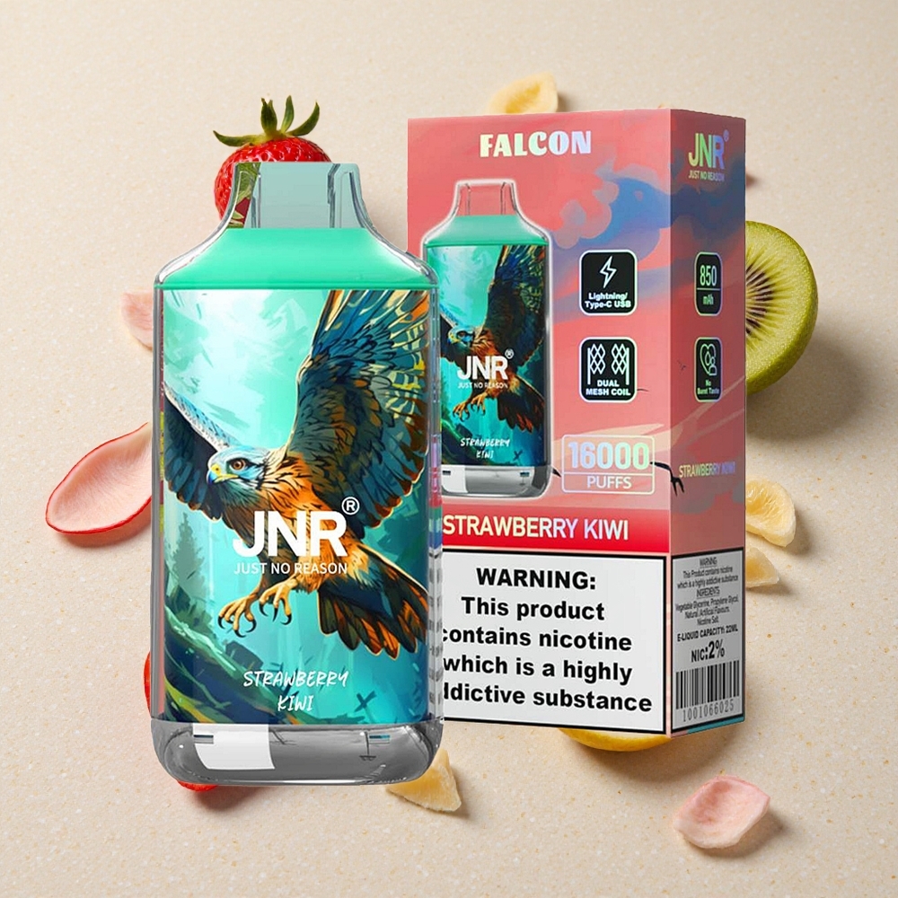 JNR Falcon 16000 Puffs Jahoda Kiwi 850 mAh 22ml