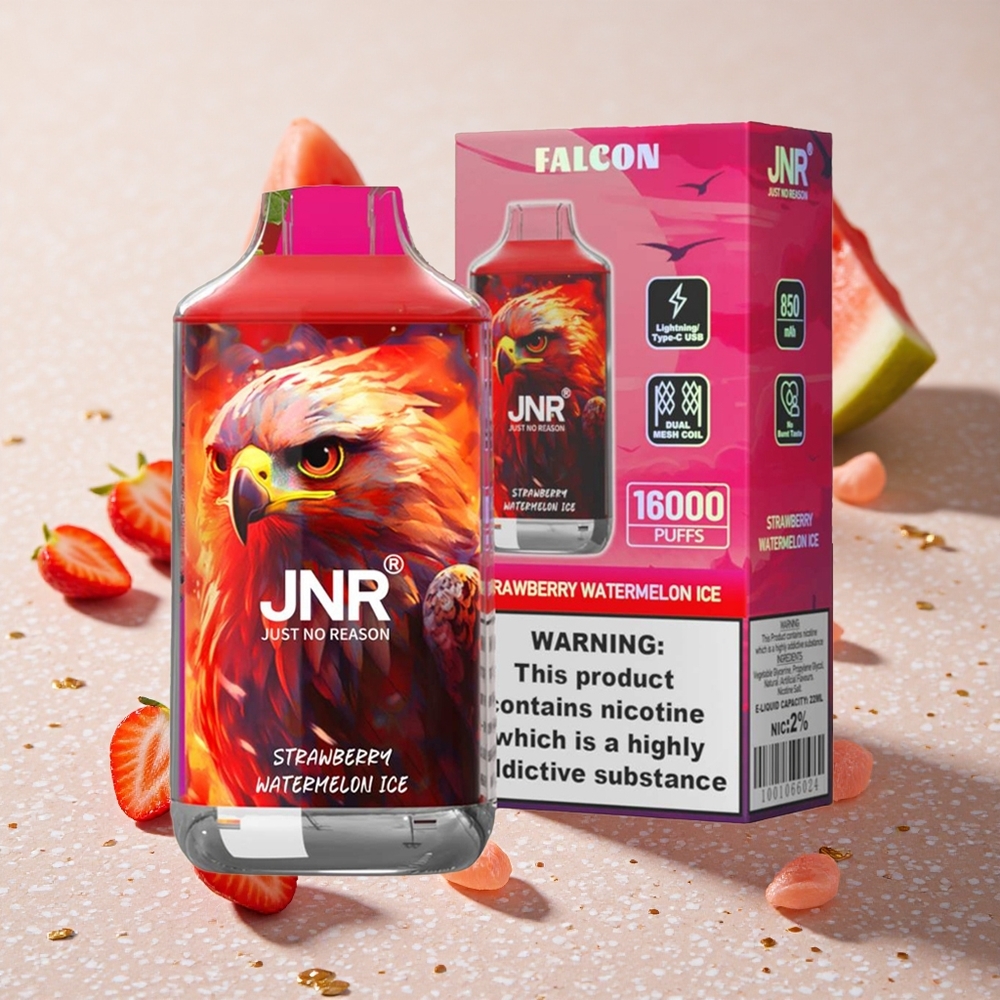JNR Falcon 16000 Puffs Jahoda Meloun Ledový 850 mAh 22ml