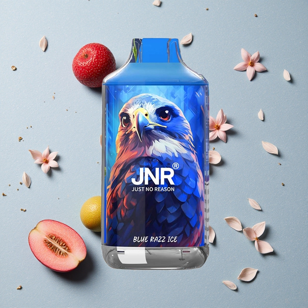 JNR Falcon 16000 Puffs Modrá Malina Led Displej & Duální Mřížková Cívka