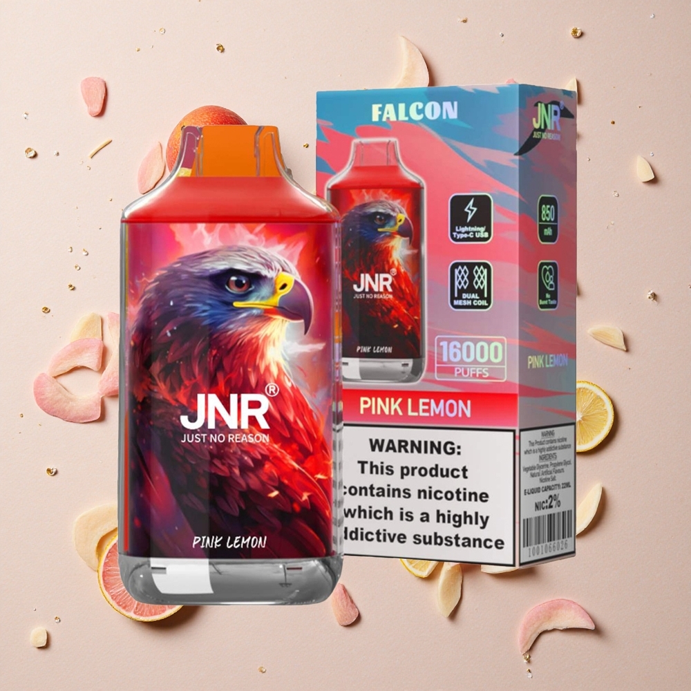 JNR Falcon 16000 Puffs Růžová Limonka 22ml 850mAh