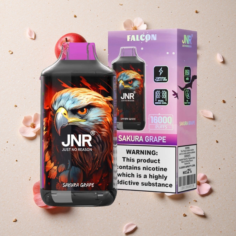 JNR Falcon 16000 Puffs Sakura Hroznové Víno 850 mAh 22ml
