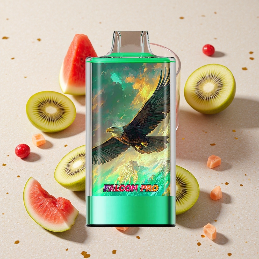 JNR Falcon Pro 28000 Jednorázová Vape Kiwi Meloun Led 30ml 950mAh