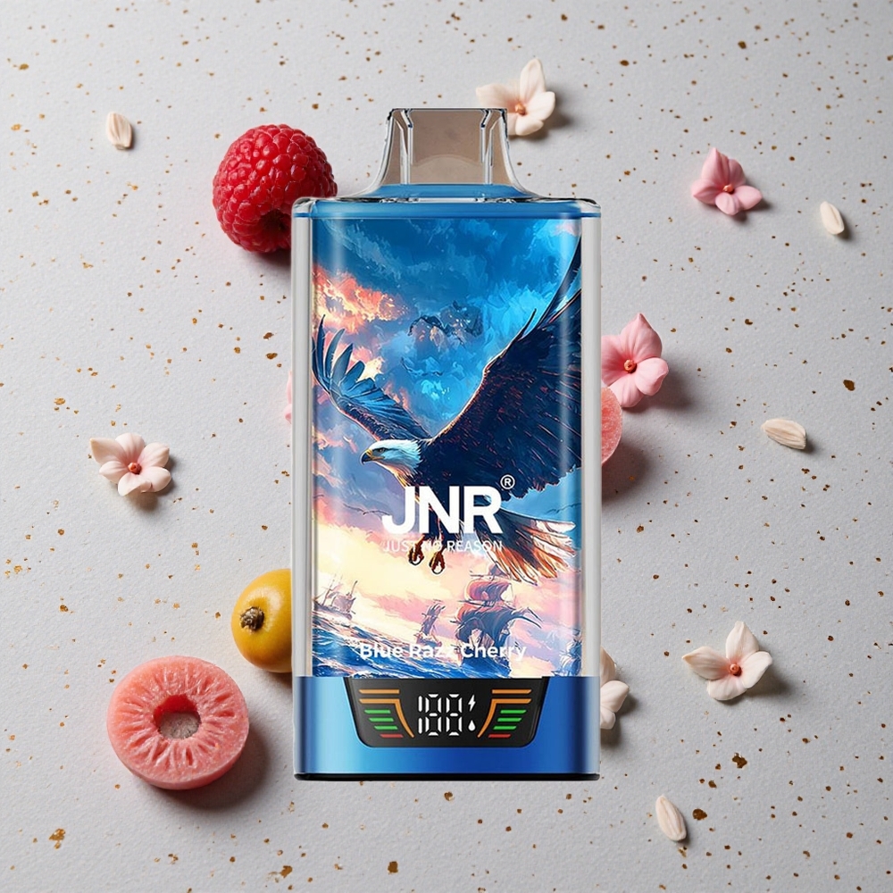 JNR Falcon Pro 28000 MTL 30ml Modrá Malina Třešeň USB Type-C