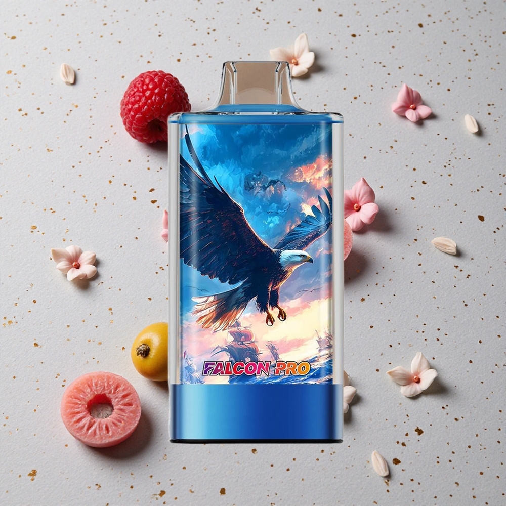 JNR Falcon Pro 28000 MTL 30ml Modrá Malina Třešeň USB Type-C