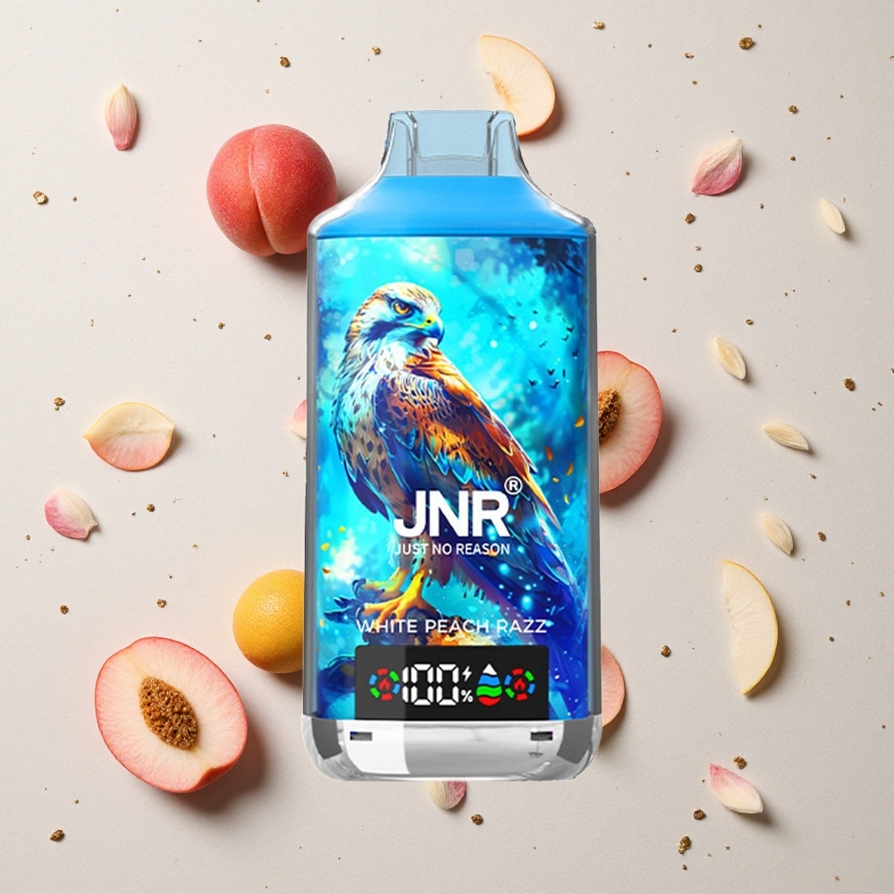JNR Falcon X 18000 Puffs Bílá broskev Razz 750mAh 24ml
