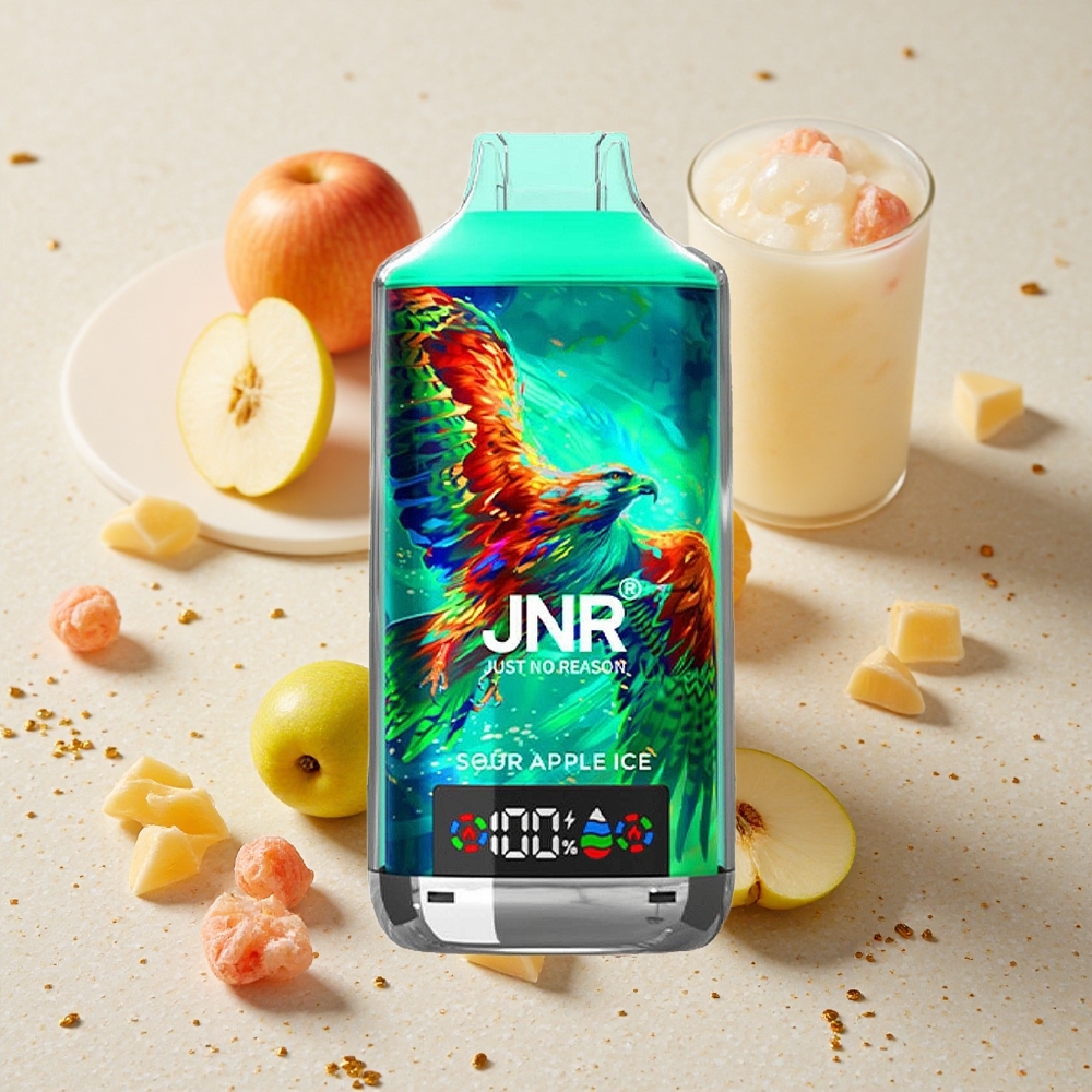 JNR Falcon X 18000 Puffs Kyselé Jablko Led 750mAh 24ml Dvojité Síťové Cívky