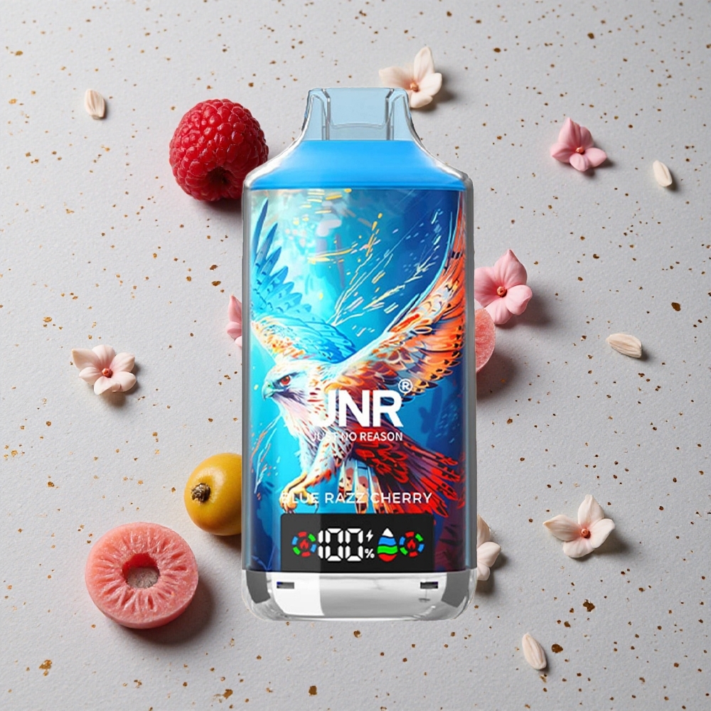 JNR Falcon X 18000 Puffs Modrá Malina Třešeň 750mAh 24ml Dvojitá síťová cívka a dvojité jádro
