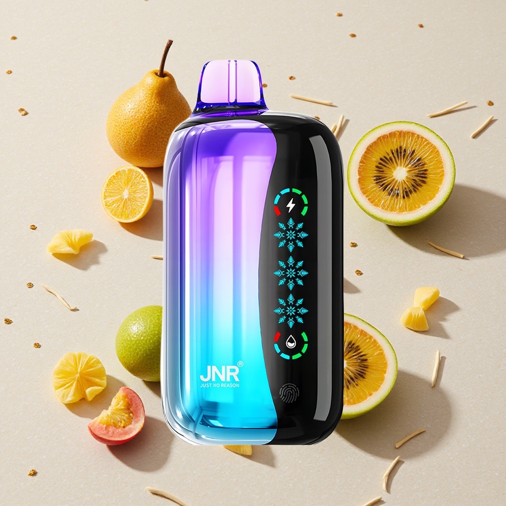 JNR Flex Ice 21000 Pouch Jednorázová Vape Kiwi Maracuja Guava Nastavitelný Led 26ml E-liquid