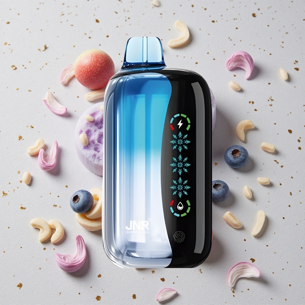JNR Flex Ice 21000 Puffs Jednorázová Vape Borůvkový Led Nastavitelný Led 26ml E-liquid