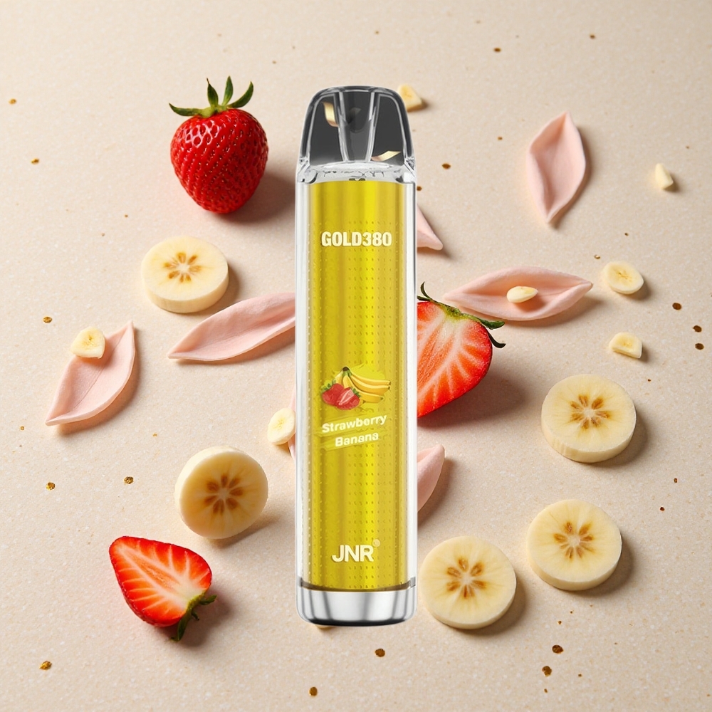 JNR Gold380 6000 Puffs Jahoda Banán 1500mAh 13ml