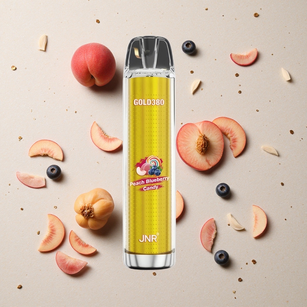 JNR Gold380 6000 Puffs Jednorázová Vape Broskvový Borůvka 1500mAh 13ml