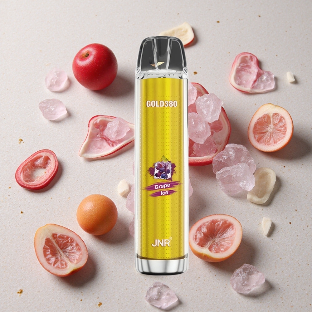 JNR Gold380 6000 Puffs Jednorázová Vape Ledová Hroznová 1500mAh 1.0ohm Mesh