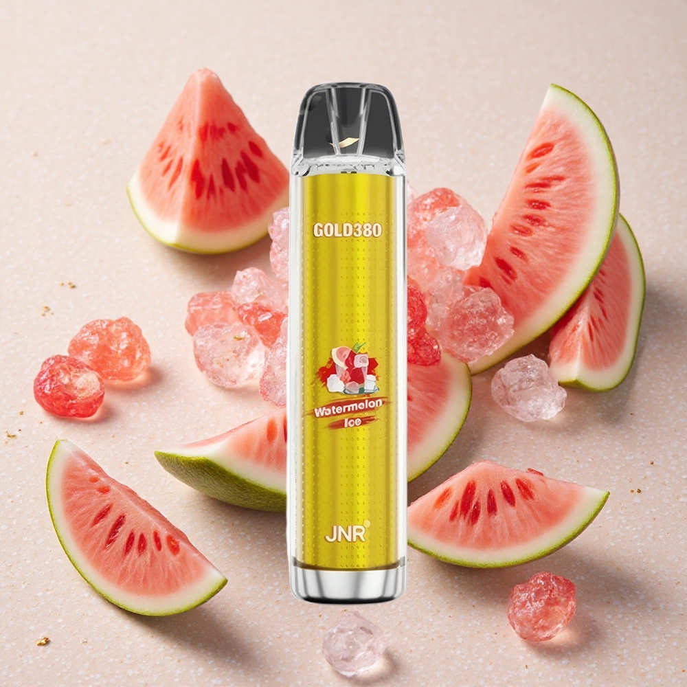 JNR Gold380 6000 Puffs Jednorázová Vape Vodní meloun Led 1500mAh 13ml