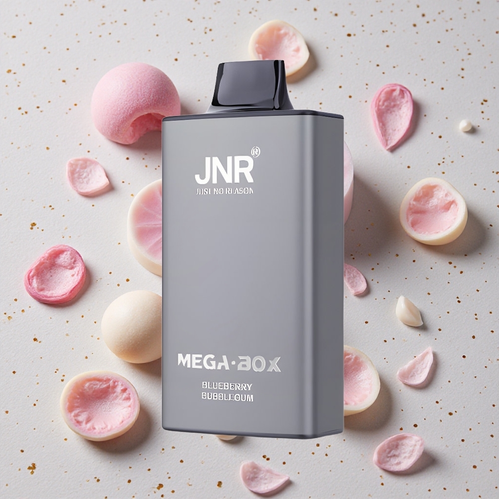 JNR Mega Box 25000 Puffs Borůvková žvýkačka 30ml Kapalina 2% Nikotinu