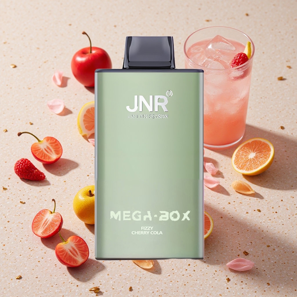 JNR Mega Box 25000 Puffs Fizz Cherry Cola 30ml e-kapalina 2% Nikotinu