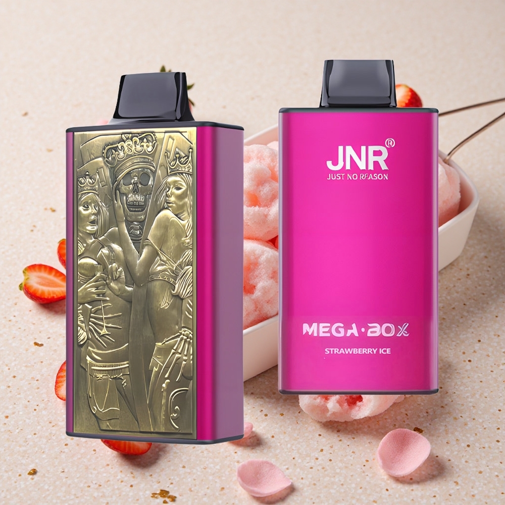 JNR Mega Box 25000 Puffs Jahodový led 30ml kapalina 850mAh baterie