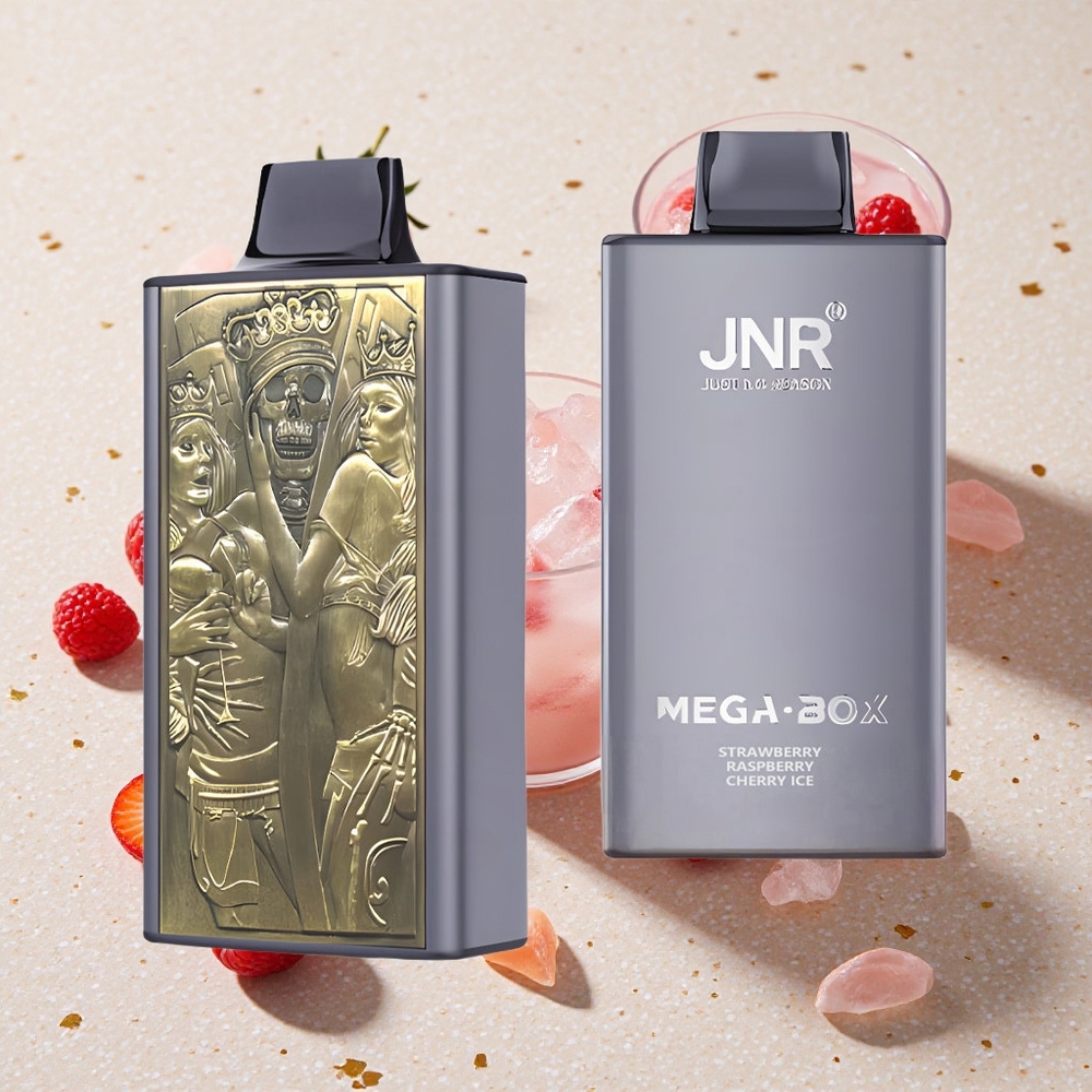 JNR Mega Box 25000 Puffs Jednorázová Vape Jahoda Malina Třešeň Led 30ml e-kapalina 850mAh baterie