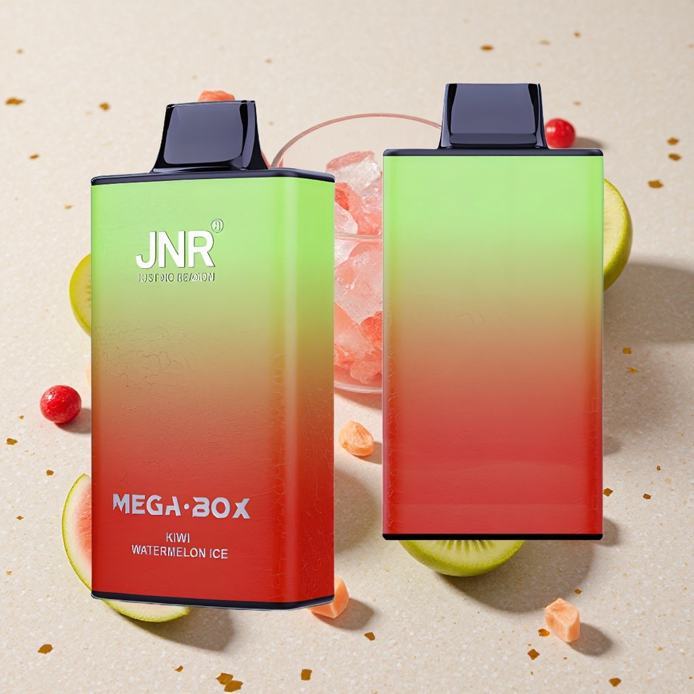 JNR Mega Box 25000 Puffs Jednorázová Vape Kiwi Vodní Meloun Led 30ml Kapacita 850mAh Baterie
