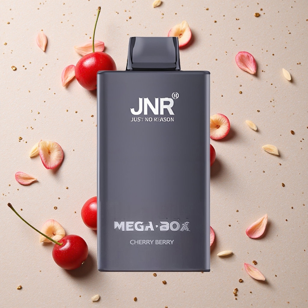 JNR Mega Box 25000 Puffs Jednorázová Vape Třešeň-Borůvka 30ml Kapacita & 850mAh Baterie