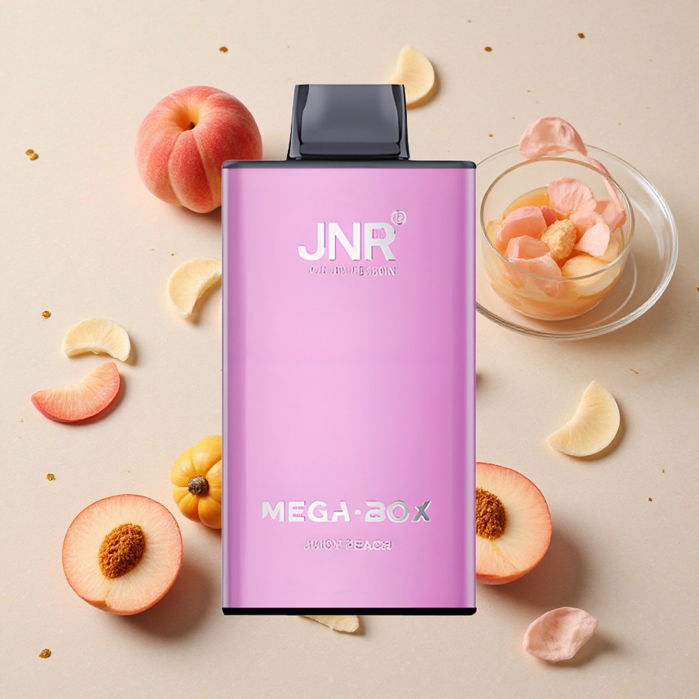 JNR Mega Box 25000 Puffs Jednorázová Vape Šťavnatá broskev 30ml Kapalina 850mAh Baterie