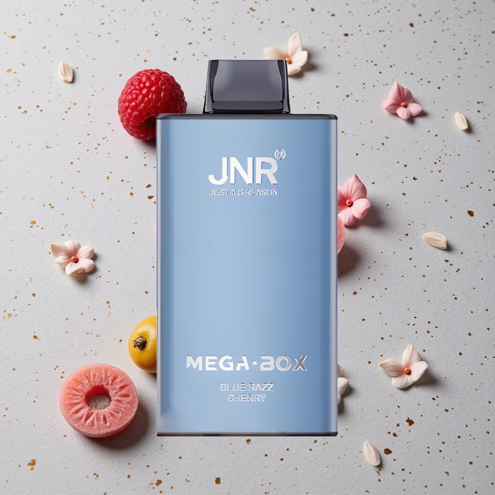 JNR Mega Box 25000 Puffs Modrá Malina Třešeň 30ml 850mAh