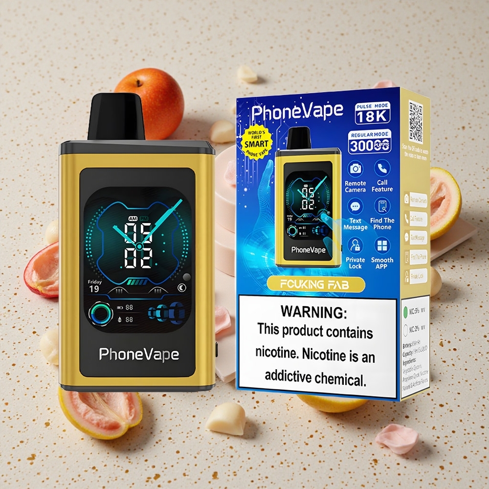 JNR PhoneVape 30000 Puffs Jednorázová Vape Fucking Fab 850mAh Type-C Nabíjecí Baterie Turbo Režim