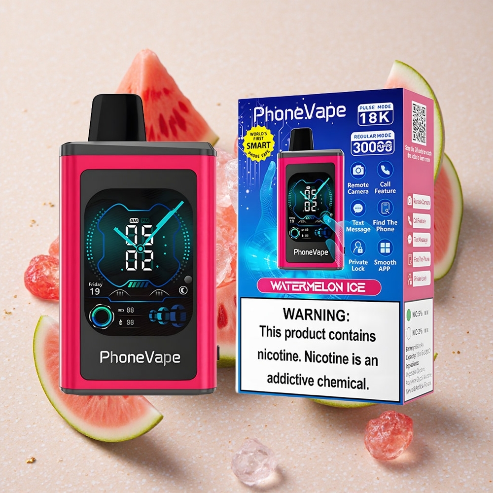 JNR PhoneVape 30000 Puffs Vodní Meloun Led 850mAh Turbo Režim