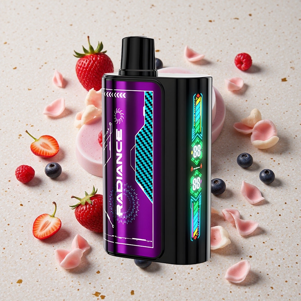 JNR Radiance 31000 Puffs 28ml Borůvka Kyselá Malina Dual Mesh Coil