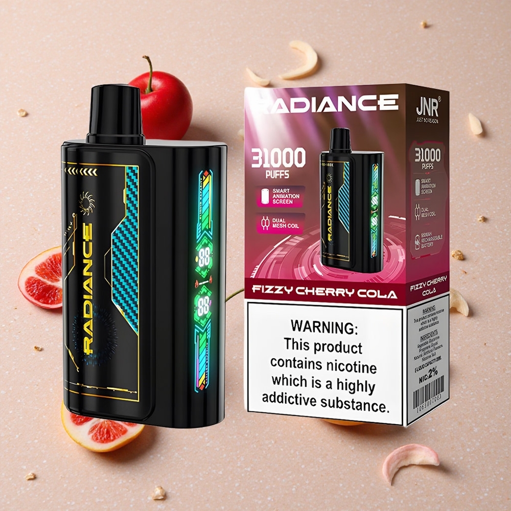 JNR Radiance 31000 Puffs 28ml Šumivá Třešňová Kola Dual Mesh Coil 950 mAh