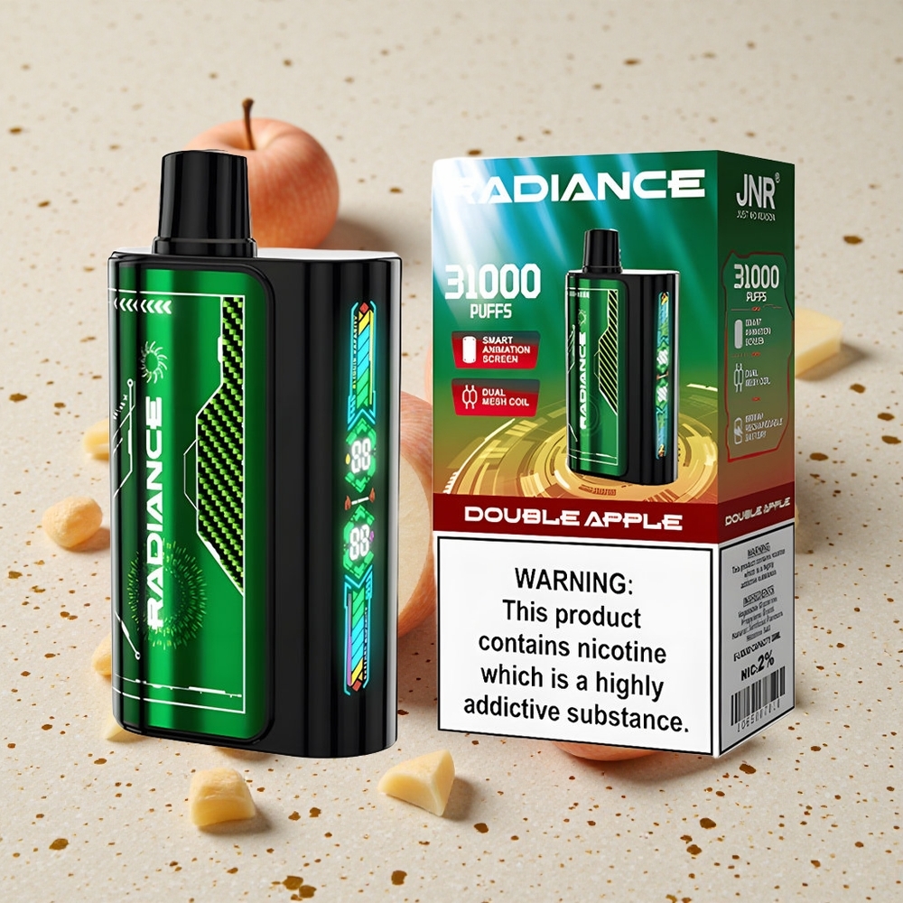 JNR Radiance 31000 Puffs Dvojité Jablko 28ml E-liquid 950 mAh Baterie