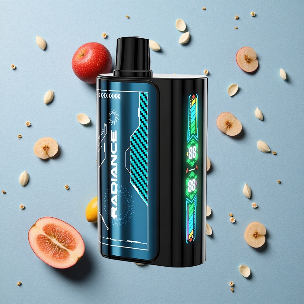 JNR Radiance 31000 Puffs Dvojitá Síťová Cívka Jednorázová Vape Modrá Malina Led