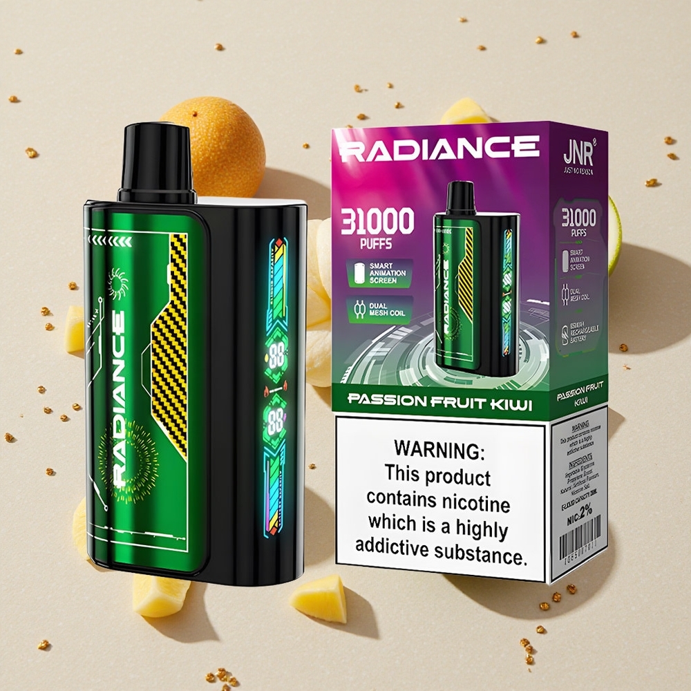 JNR Radiance 31000 Puffs Passionsfruit Kiwi 28ml E-liquid 950 mAh Baterie