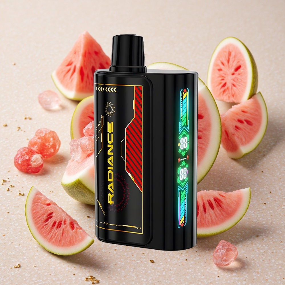 JNR Radiance 31000 Puffs Vodní Meloun Led 28ml Dual Mesh Coil