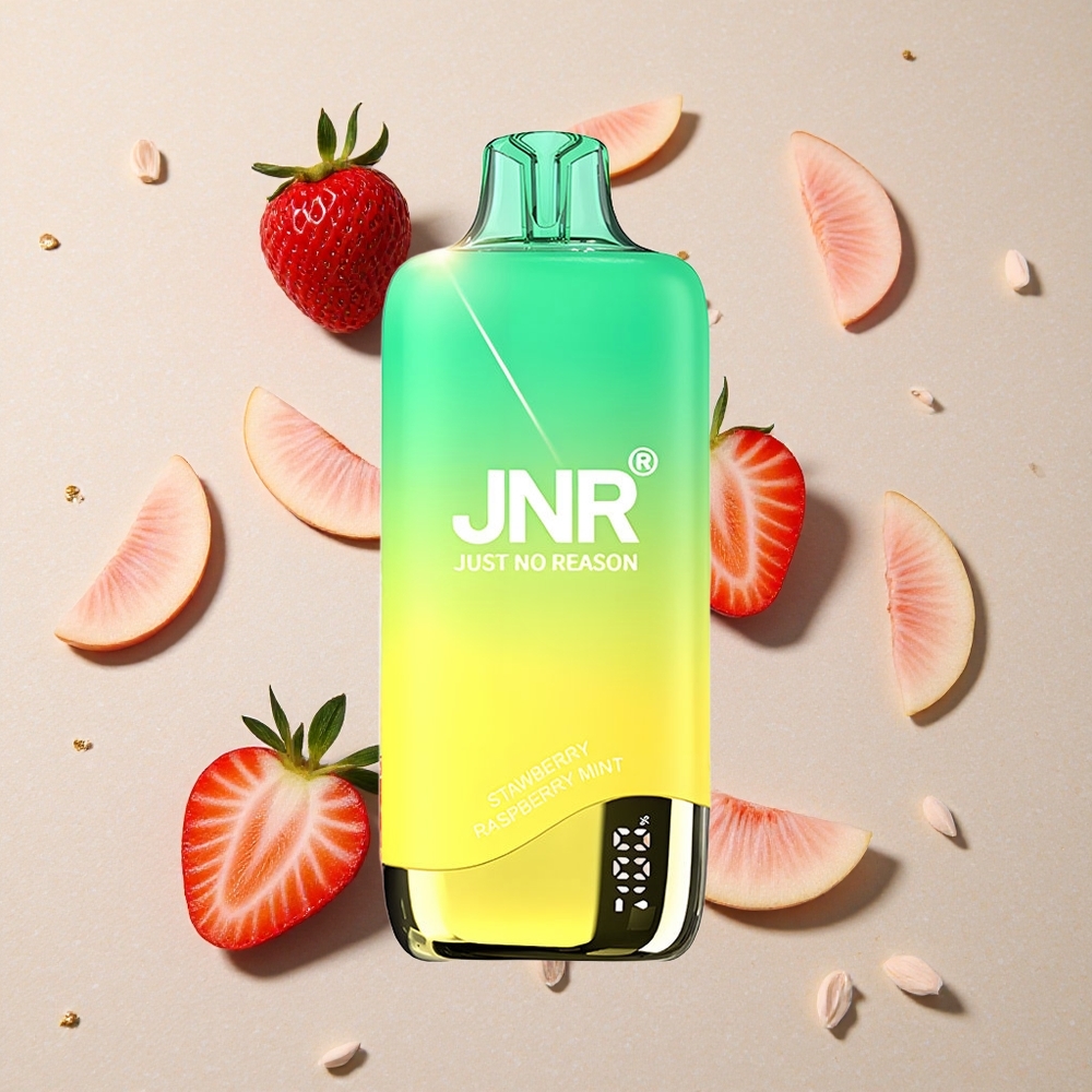 JNR Rainbow 10500 Puffs Jednorázová Vape Jahoda Broskvová Máta 600mAh 18ml