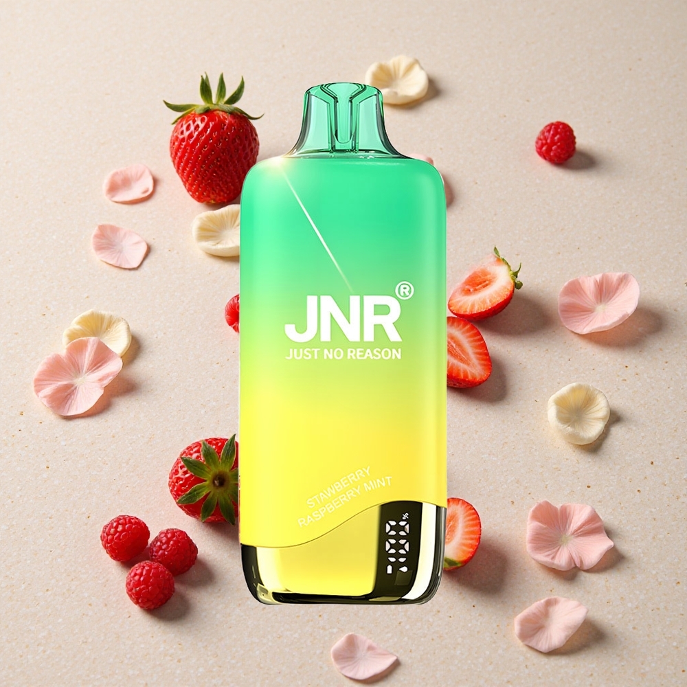 JNR Rainbow 10500 Puffs Jednorázová Vape Jahoda Malina Máta 18ml e-Liquid 0.8ohm Mesh Coil