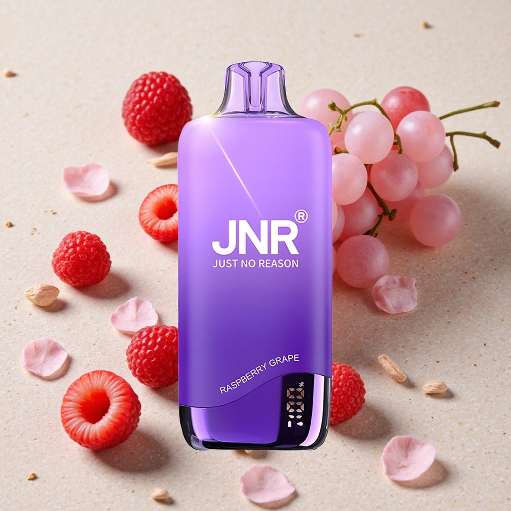 JNR Rainbow 10500 Puffs Jednorázová Vape Malina Hroznové Víno 600mAh 18ml