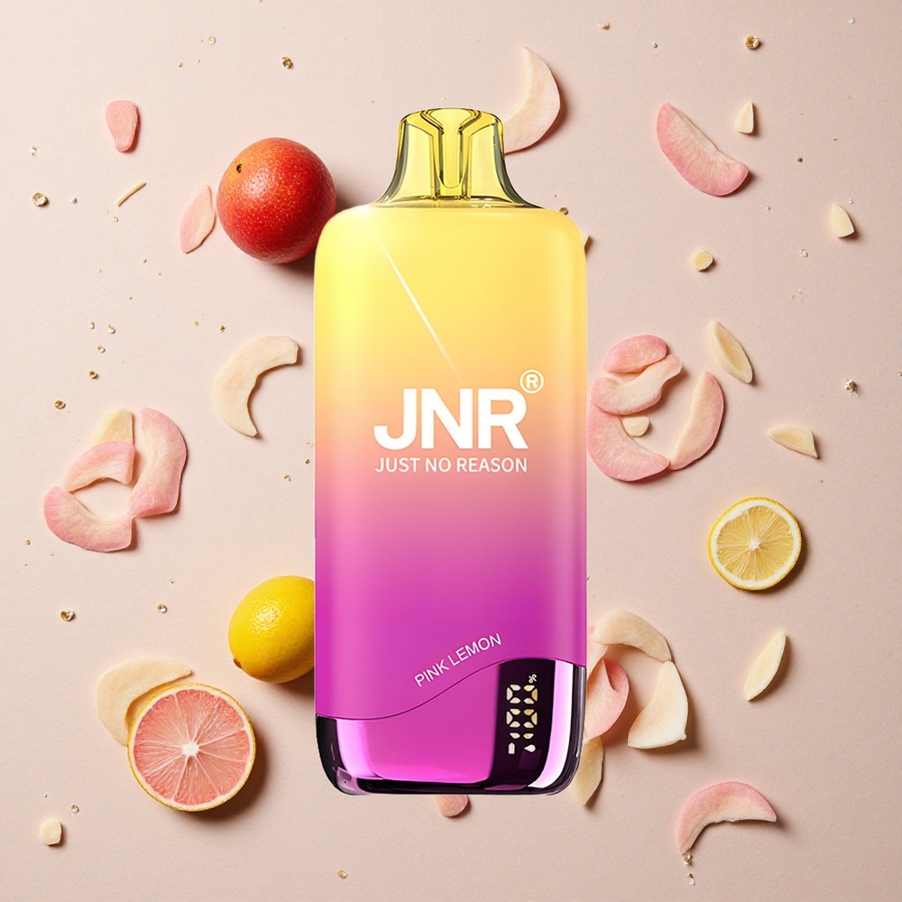JNR Rainbow 10500 Puffs Jednorázová Vape Růžová Limonka 18ml 0.8ohm