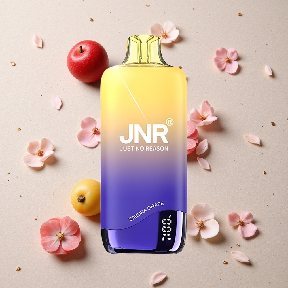 JNR Rainbow 10500 Puffs Jednorázová Vape Sakura Hroznový 600mAh 18ml