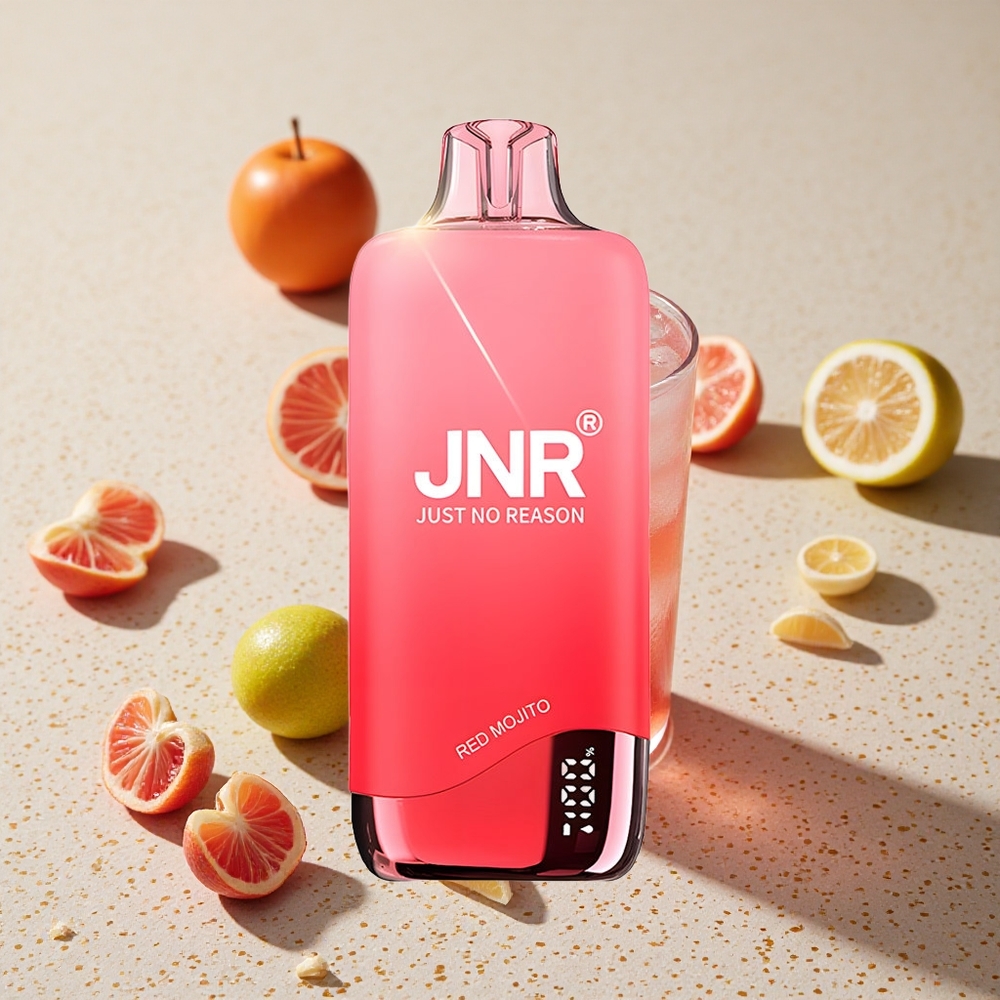 JNR Rainbow 10500 Puffs Jednorázová Vape Červený Mojito 18ml 600mAh