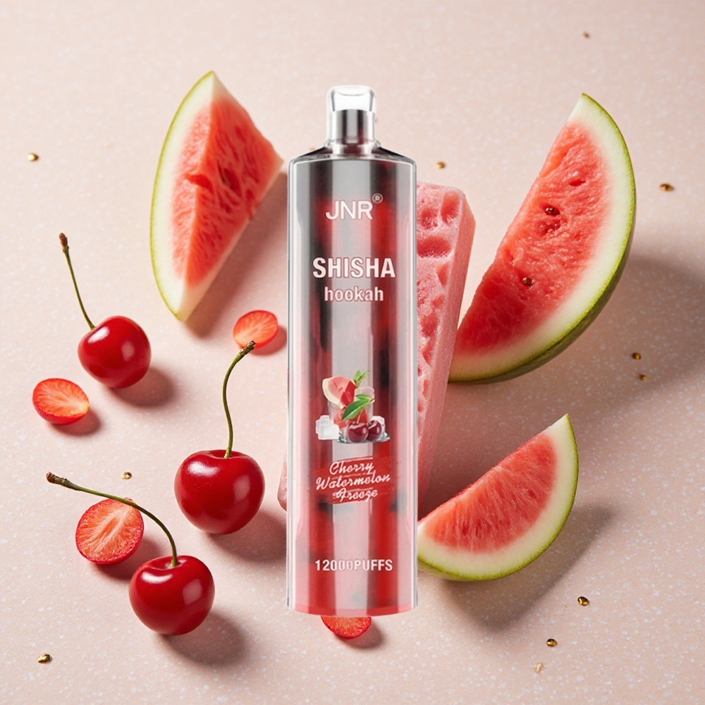 JNR Shisha Hookah 12000 Puffs Cherry Watermelon Freeze 750mAh 24ml