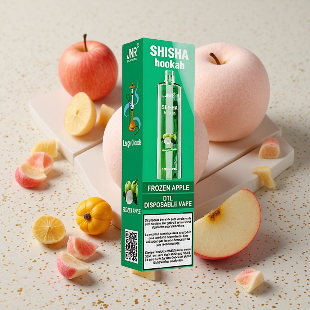 JNR Shisha Hookah 12000 Puffs Mražené jablko 750mAh baterie 24ml náplň