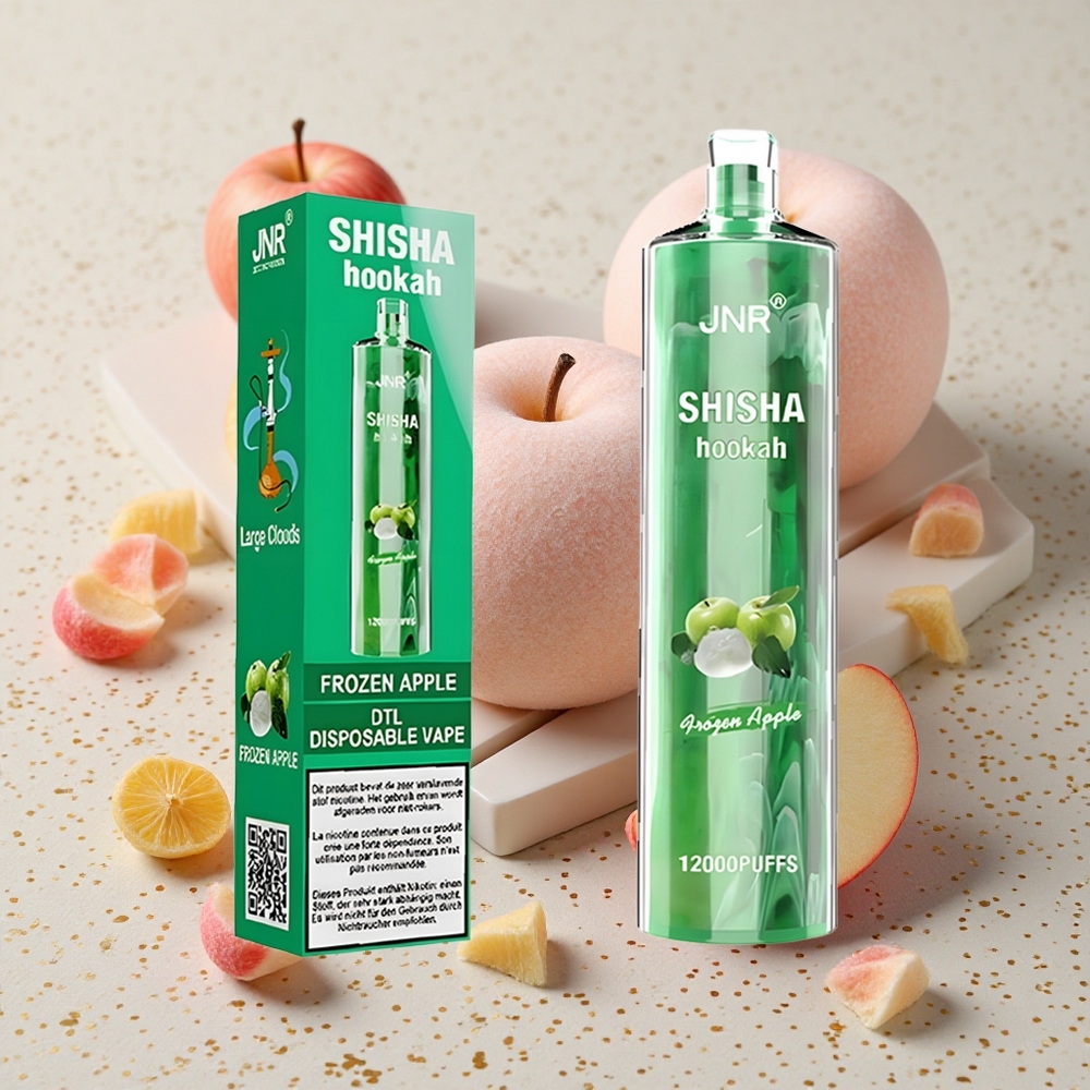 JNR Shisha Hookah 12000 Puffs Mražené jablko 750mAh baterie 24ml náplň
