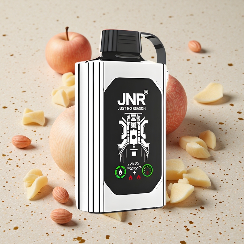 JNR Shisha Hookah Box 20500 Puffs Dvojité Jablko HD Displej 25ml Tekutina Dvojitá síťová cívka a dvojité jádro