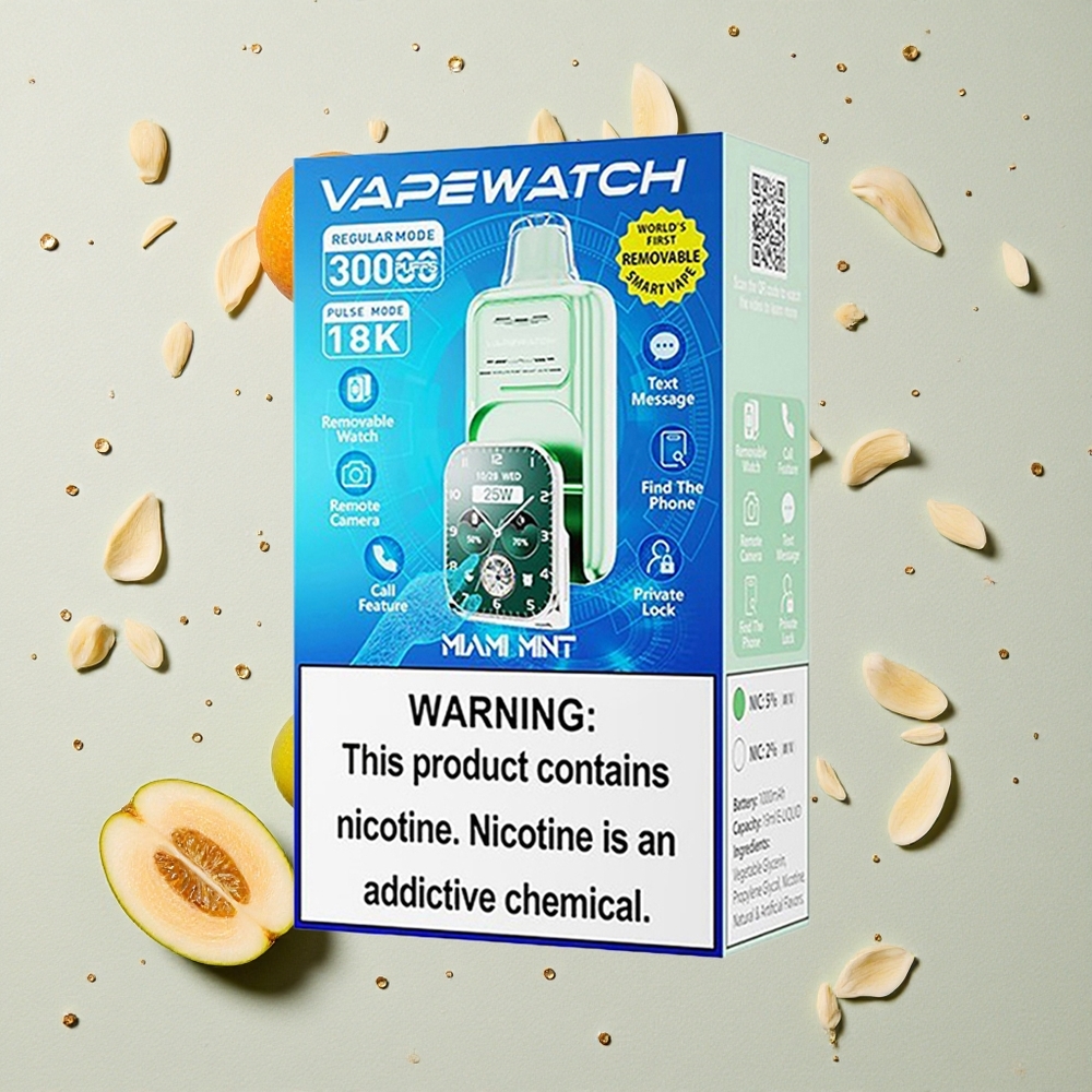 JNR Vape Watch 30000 Puffs 1000mAh Miami Máta