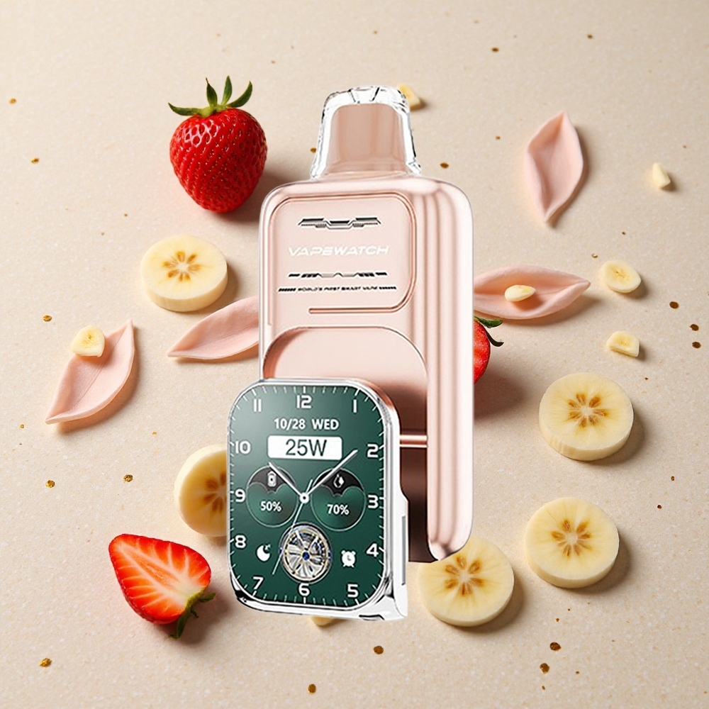 JNR Vape Watch 30000 Puffs Jahoda Banán 1000mAh 19mL