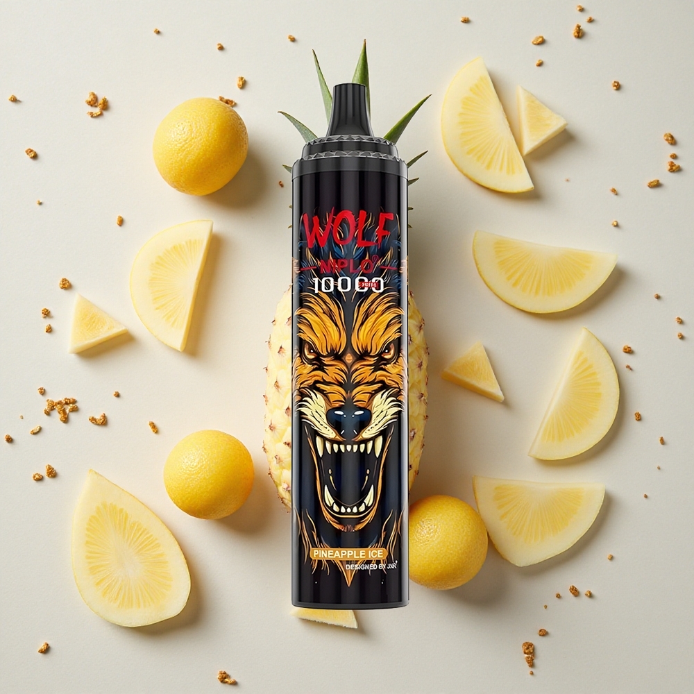 JNR Wolf Niplo 10000 Puffs Ananasový Led 20ml/650mAh
